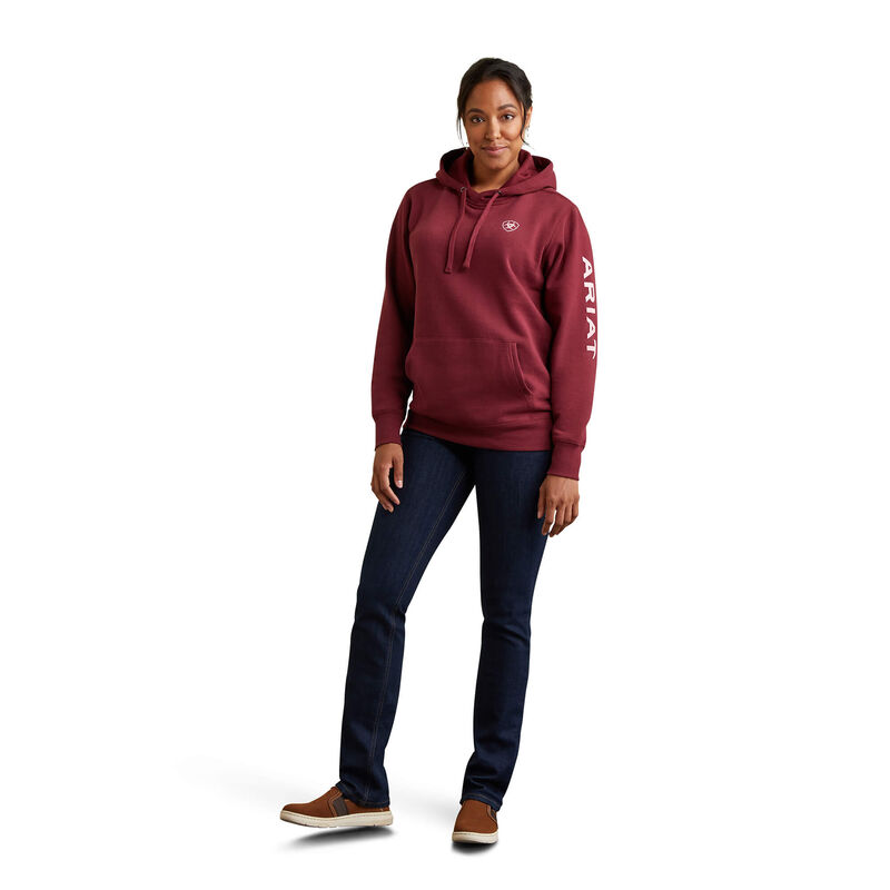 Ariat Hoodie Damen - Logo DunkelRot ( FYZRE-4201 )